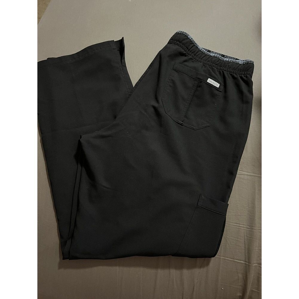 Black Cosmic Scrub Pants Galactic Size Large C1013